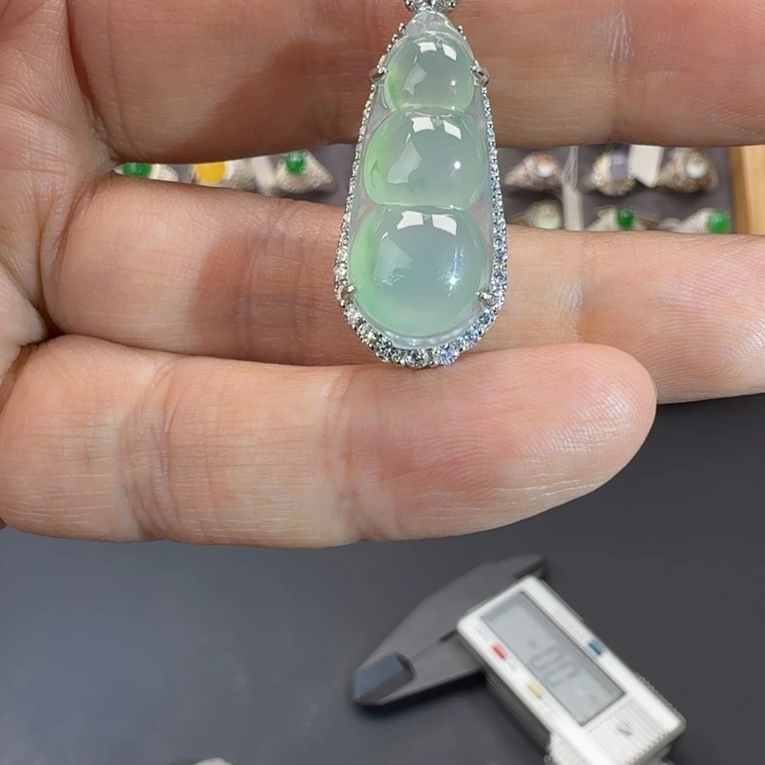 翡翠银S925镶嵌戒指天然缅甸翡翠A货