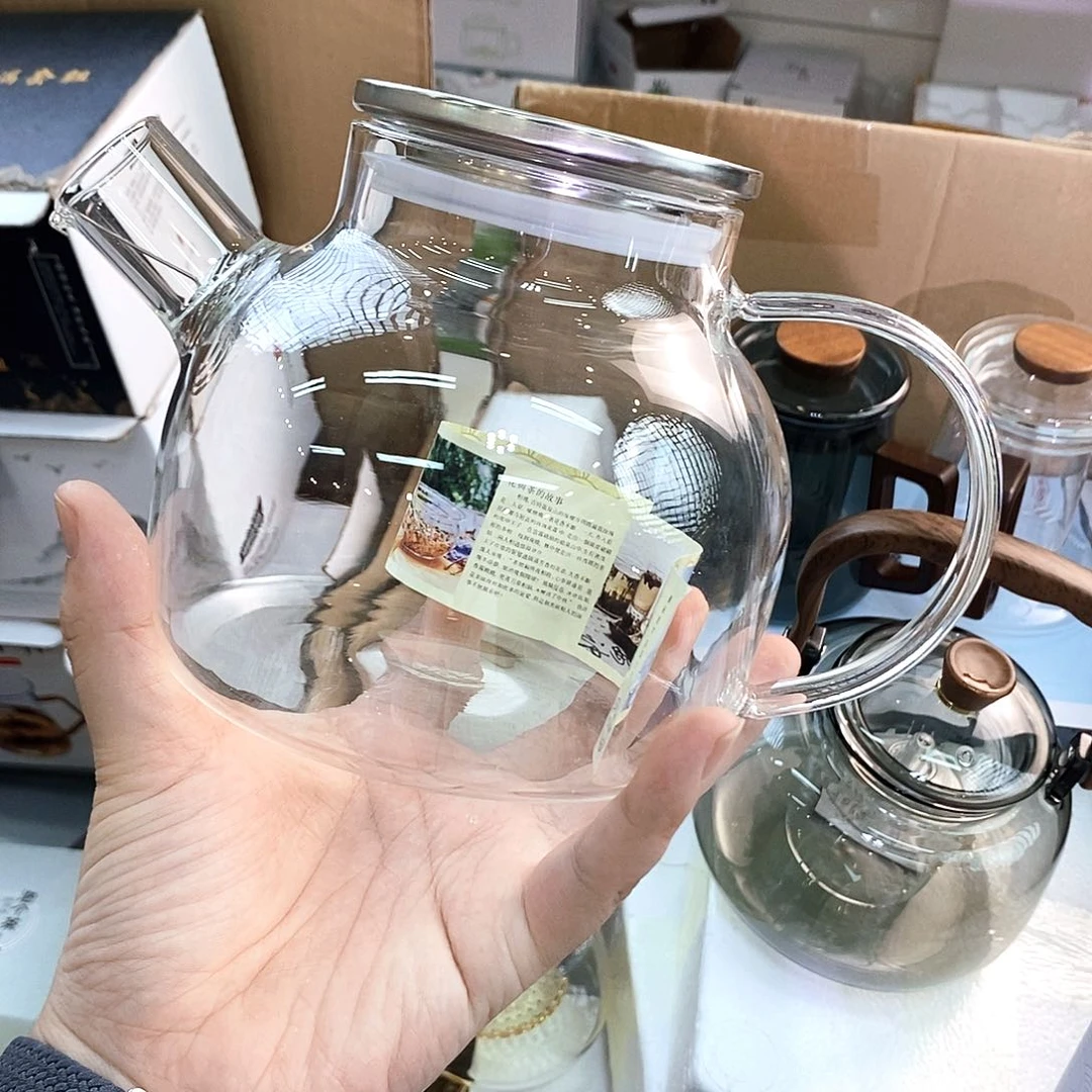 水晶玻璃吸管款1000毫升凉水壶