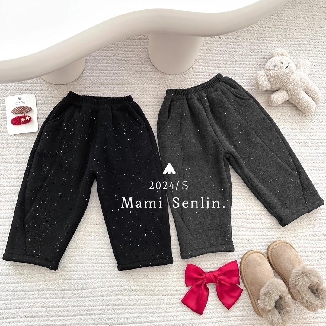 【现货】冬季新款童装韩版加绒加厚休闲裤244-MMSL-244266