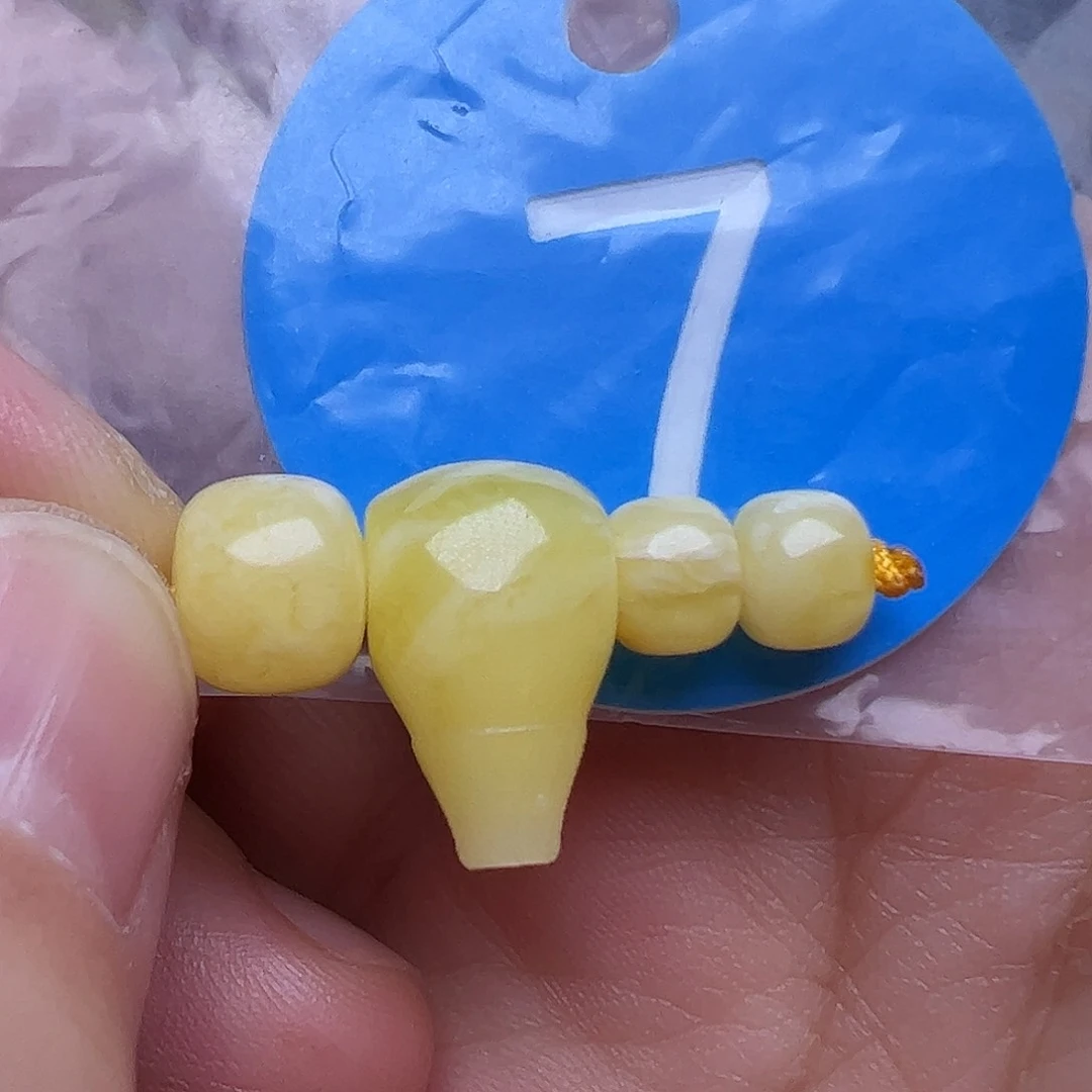 蜜蜡未镶嵌珠宝奇石配5-6mm串