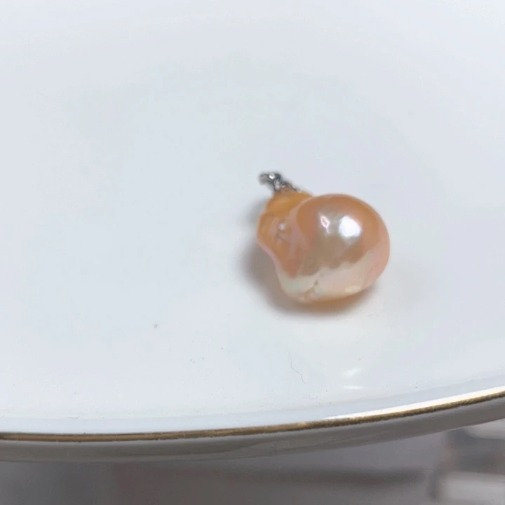 银S925镶嵌淡水珍珠耳饰
