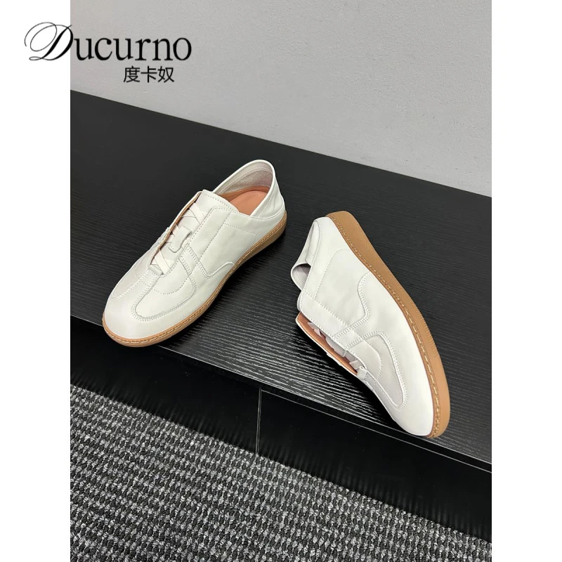 度卡奴两穿懒人休闲鞋鞋子软底透气板鞋一脚蹬德训鞋高端小白鞋