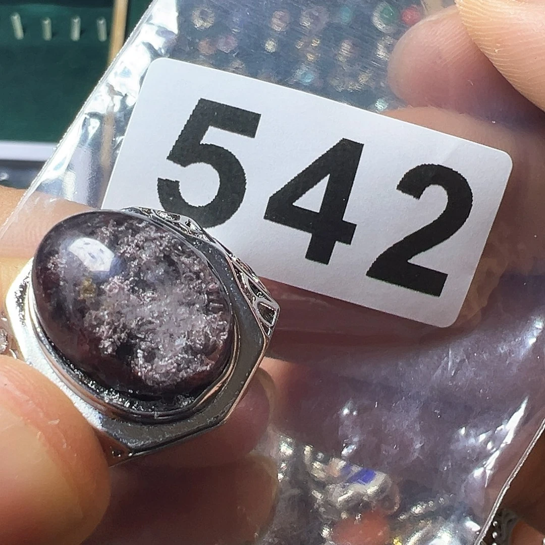 水晶戒指未镶嵌幽灵戒指活口可调节