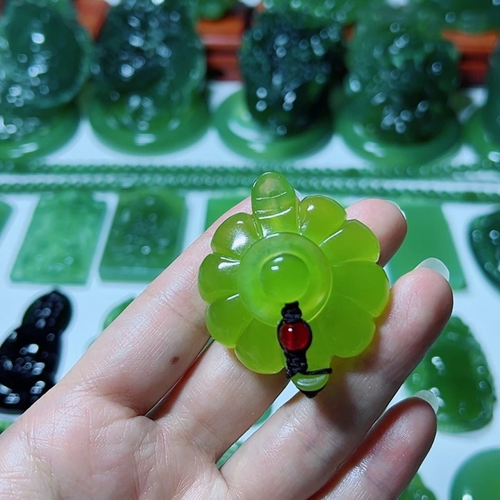 蛇纹石玉未镶嵌手把