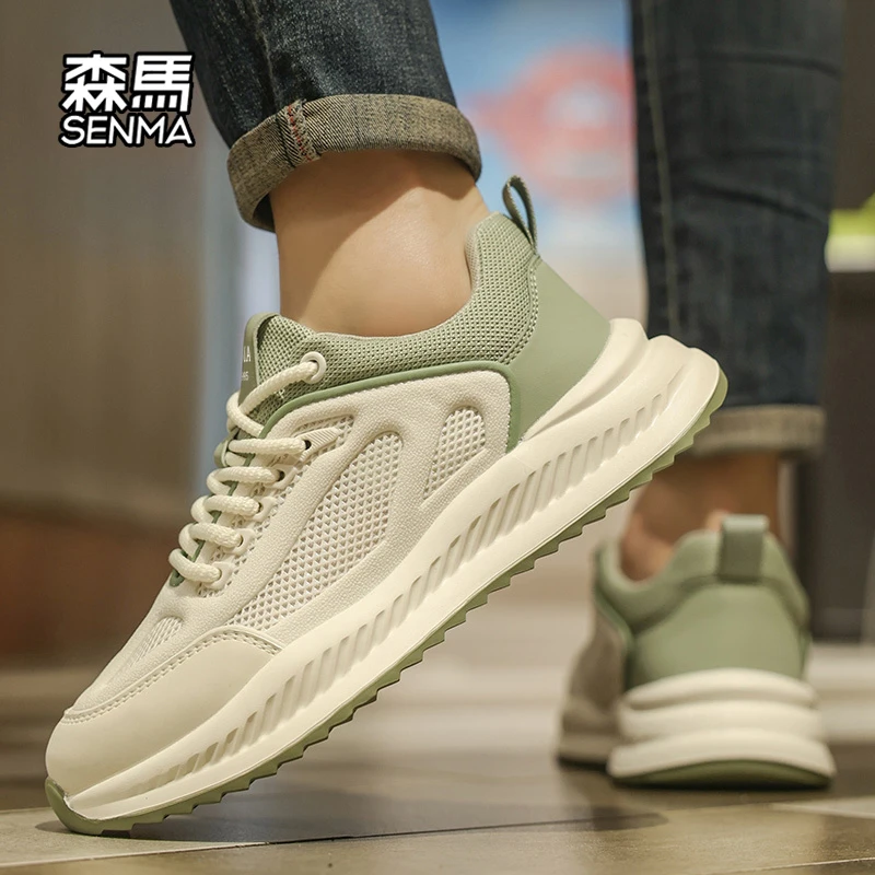 森马男鞋2025新款夏季网面透气休闲小白鞋软底舒适男士老爹鞋潮流