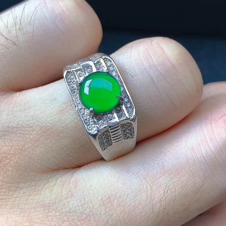 翡翠银S925镶嵌颈饰