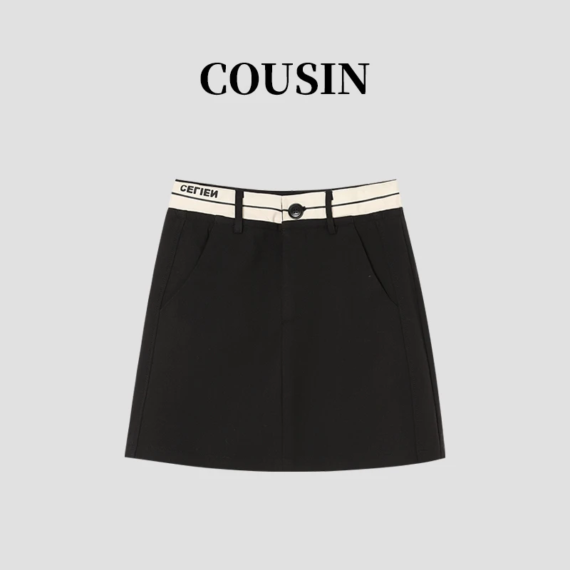 抽绳百褶高腰显瘦减龄短裙女2278