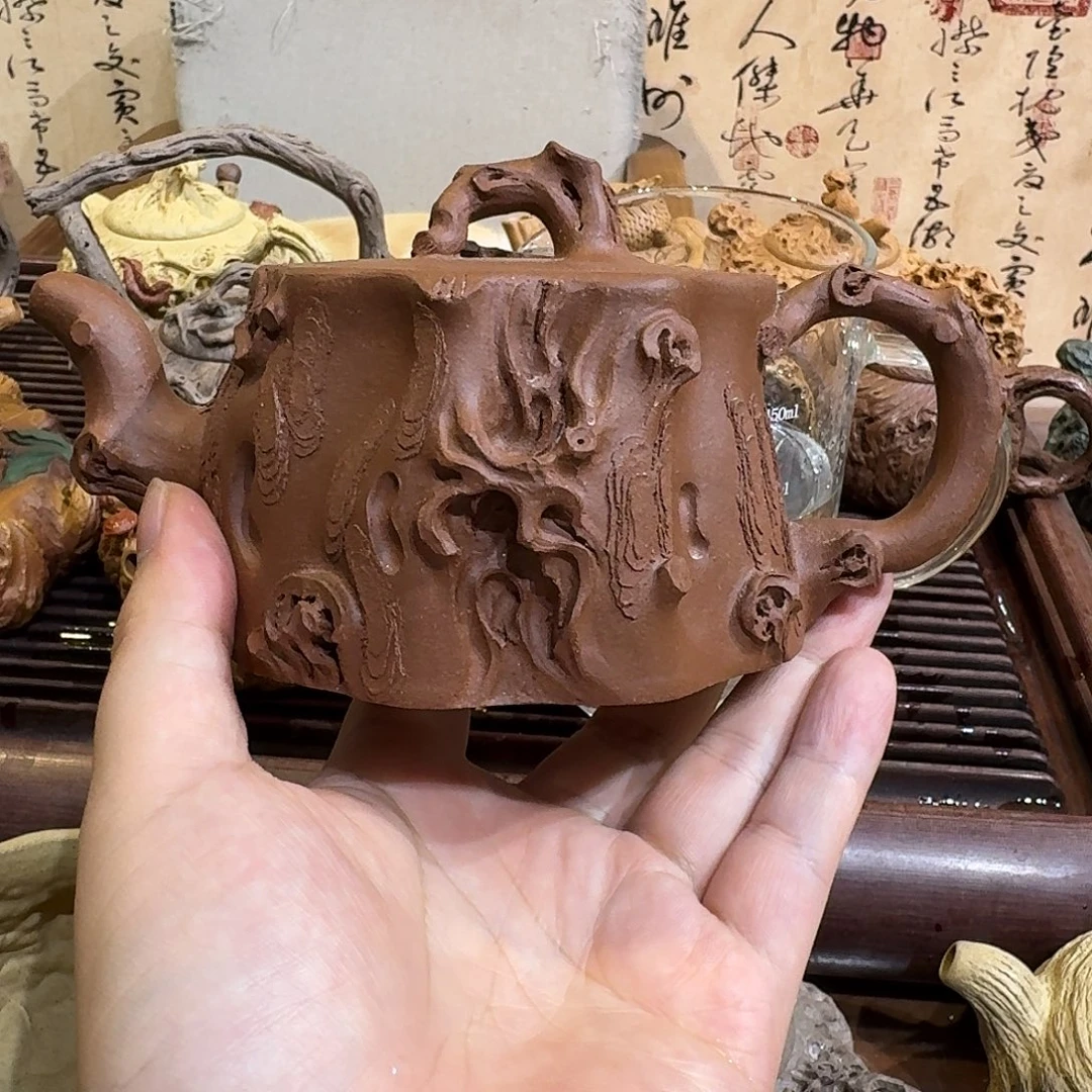 茶壶紫砂紫砂树桩壶容量310cc