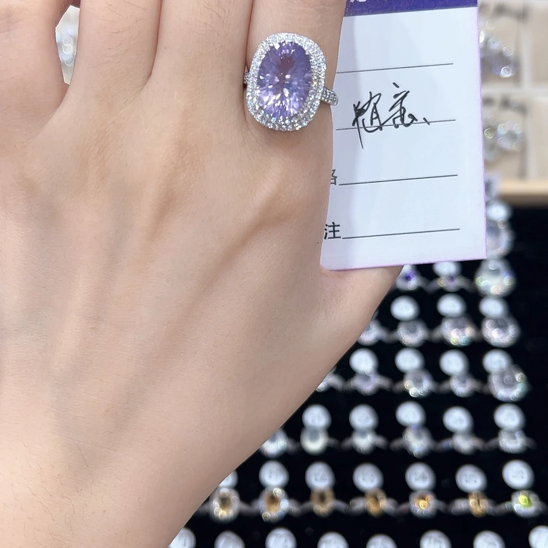 随****银S925镶嵌戒指黄晶