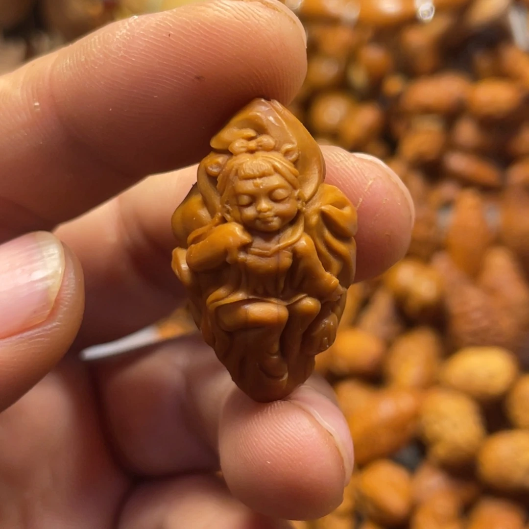 A***菜橄榄核手串/手链九尾狐仙308