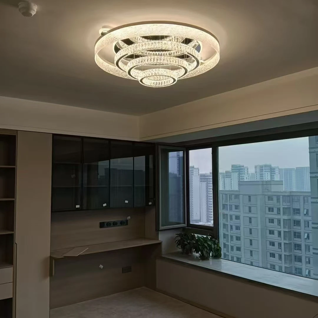 【中山慧亮】2025新款轻奢高端大气上档次别墅专用吸顶中山灯具