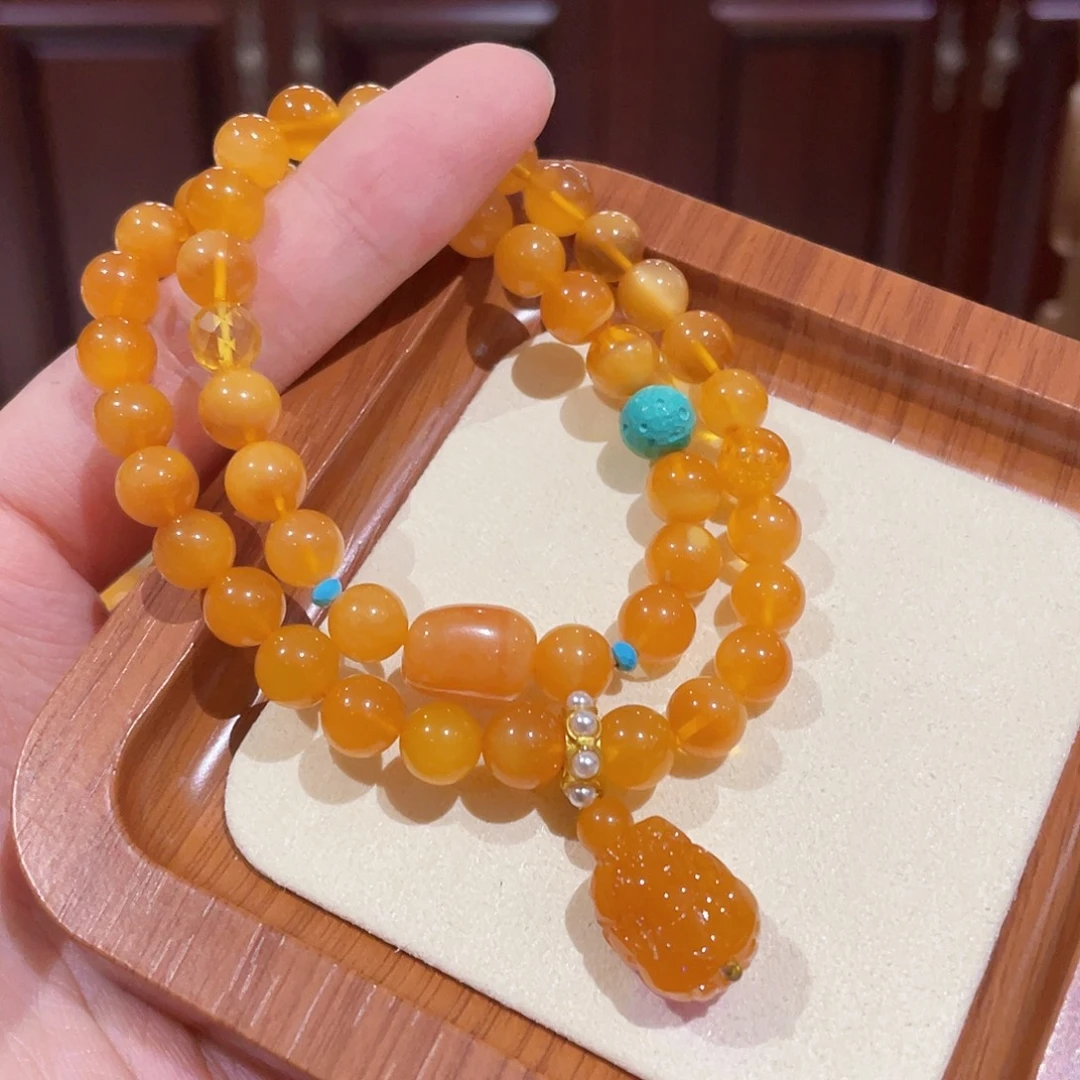 手链蜜蜡未镶嵌手串