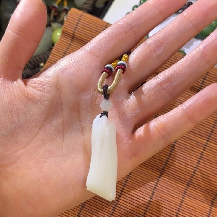 和田玉其它未镶嵌℡****竹