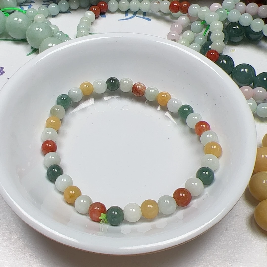 【闪购商品】翡翠手链未镶嵌白*卡5++