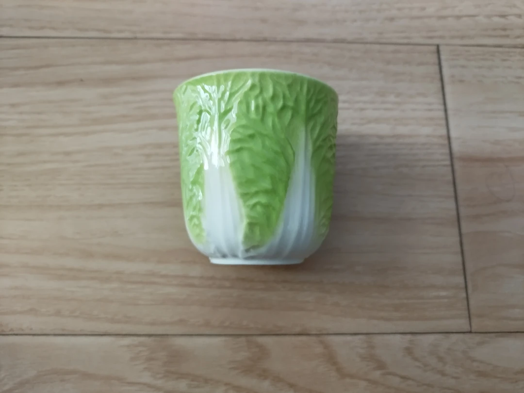 高档羊脂玉瓷主人杯陶瓷白菜功夫茶具个人家用茶杯