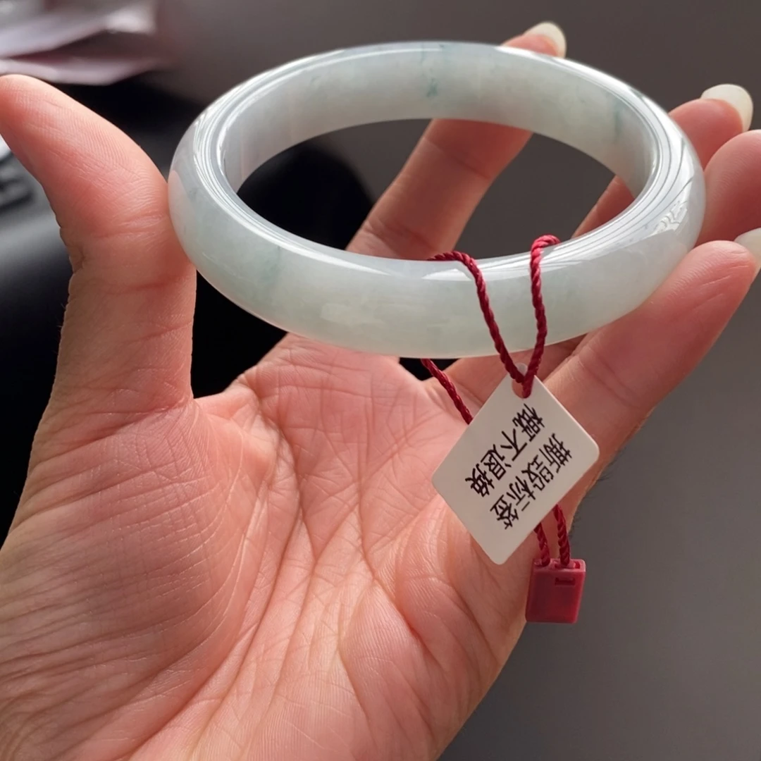 未镶嵌手镯翡翠淡****60正圈