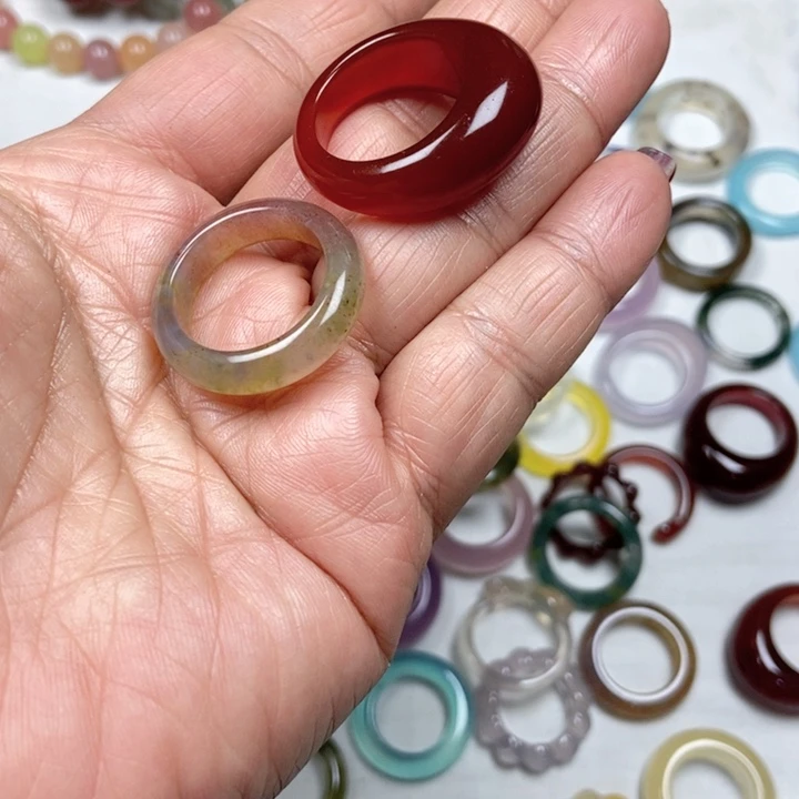 未镶嵌戒指玛瑙/玉髓用****6不退不换