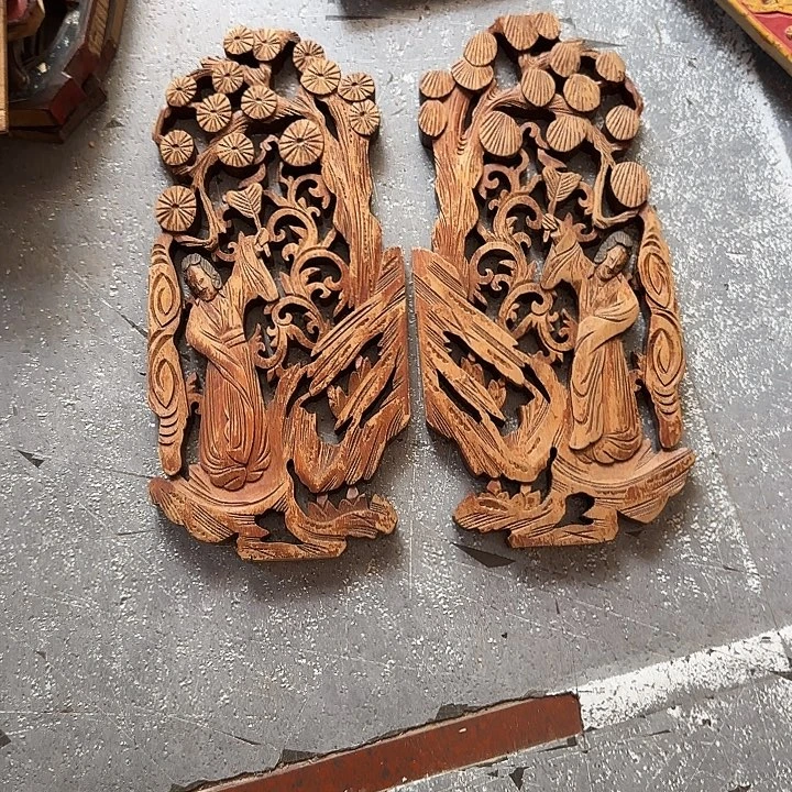 独***影香榧木木雕艺术展演作品