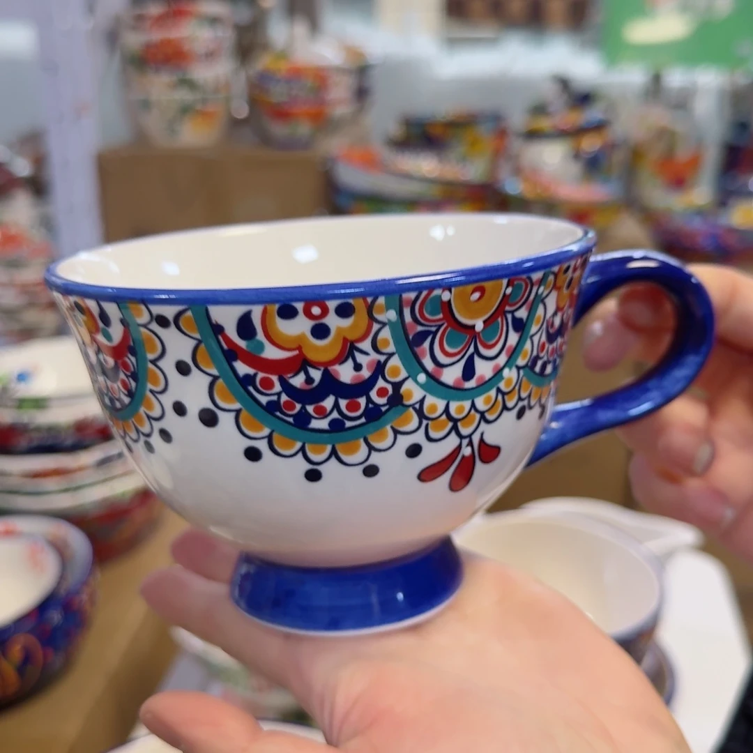 瓷片卡拉早餐杯一只看图