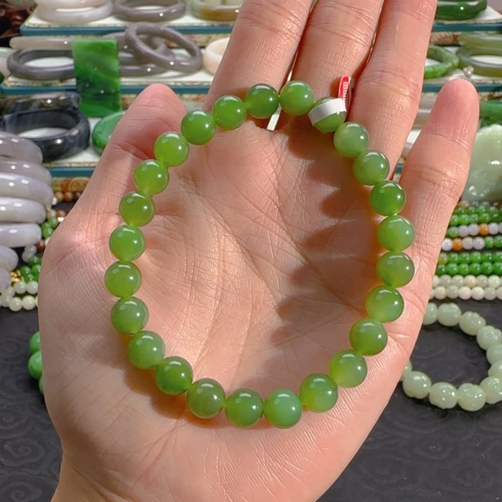 和田玉（碧玉）未镶嵌手链