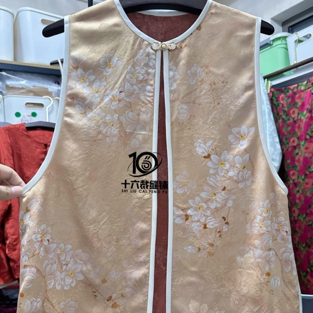 【圆领包边】单层马甲新中式国风私人定制手工费