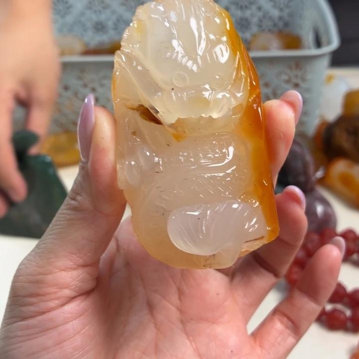 玛瑙/玉髓未镶嵌吊坠(不含链)