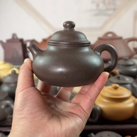 茶壶紫砂梨皮天青200cc