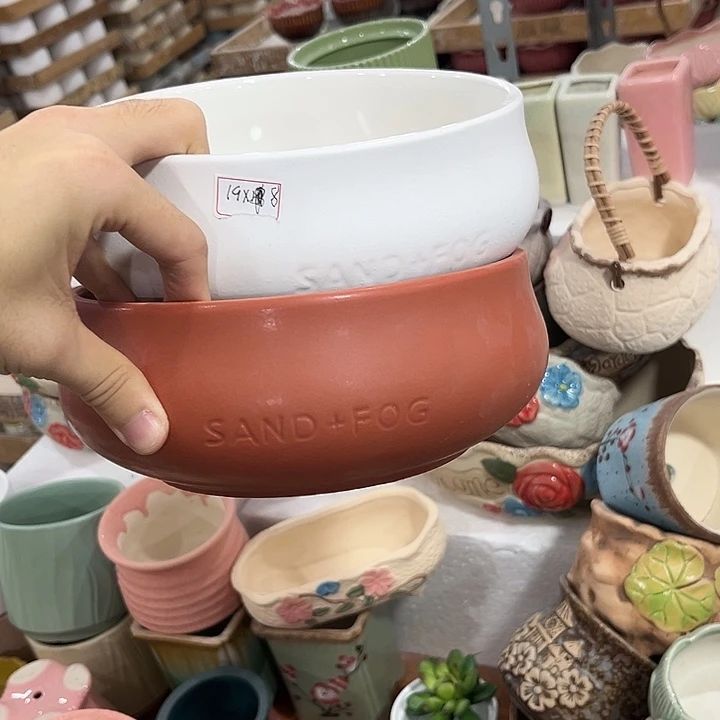 福利价陶瓷花盆全场10包邮