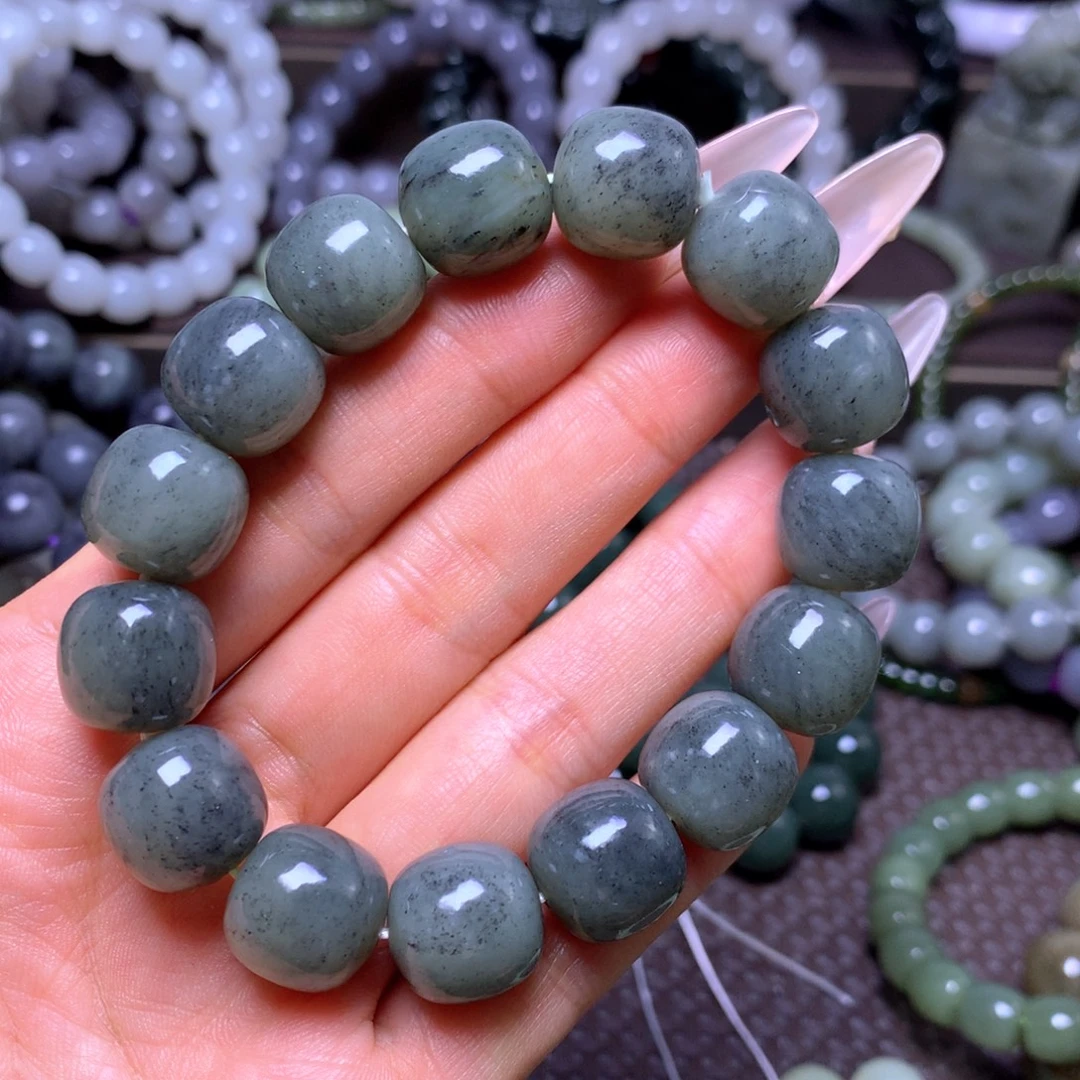 和田玉未镶嵌手串卡14