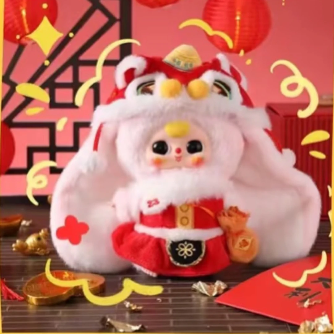 娃三岁大过年毛盲盒新年新品挂件摆件