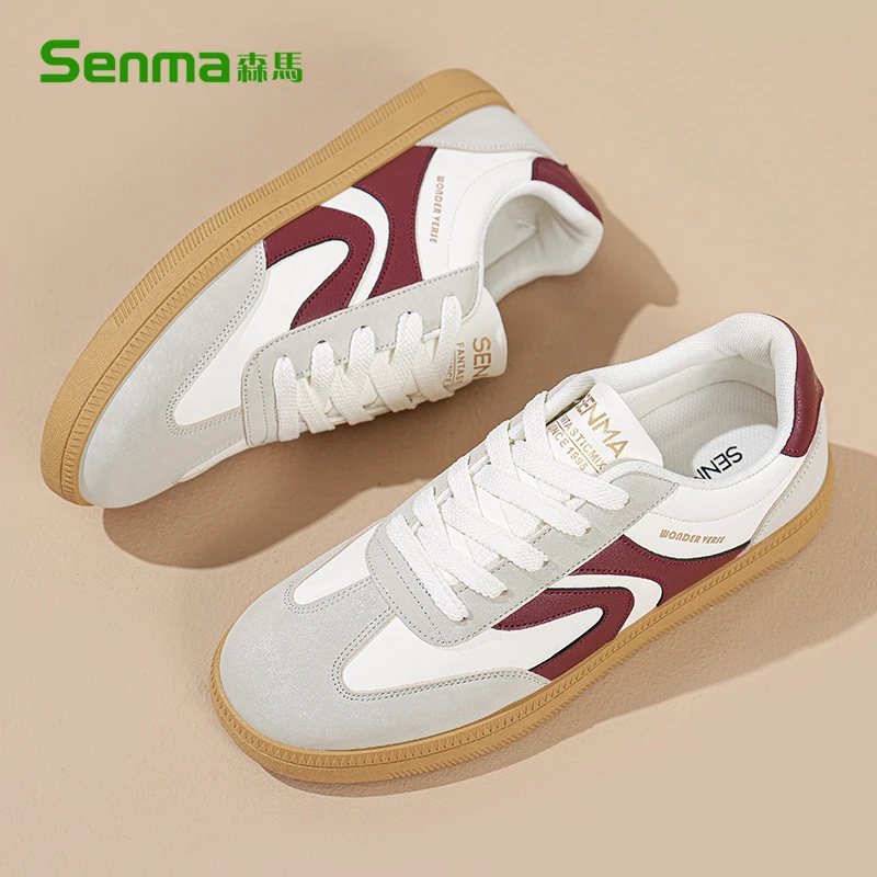 SENMA/森马德训鞋男款2025冬季新款百搭复古潮鞋时尚休闲运动板鞋