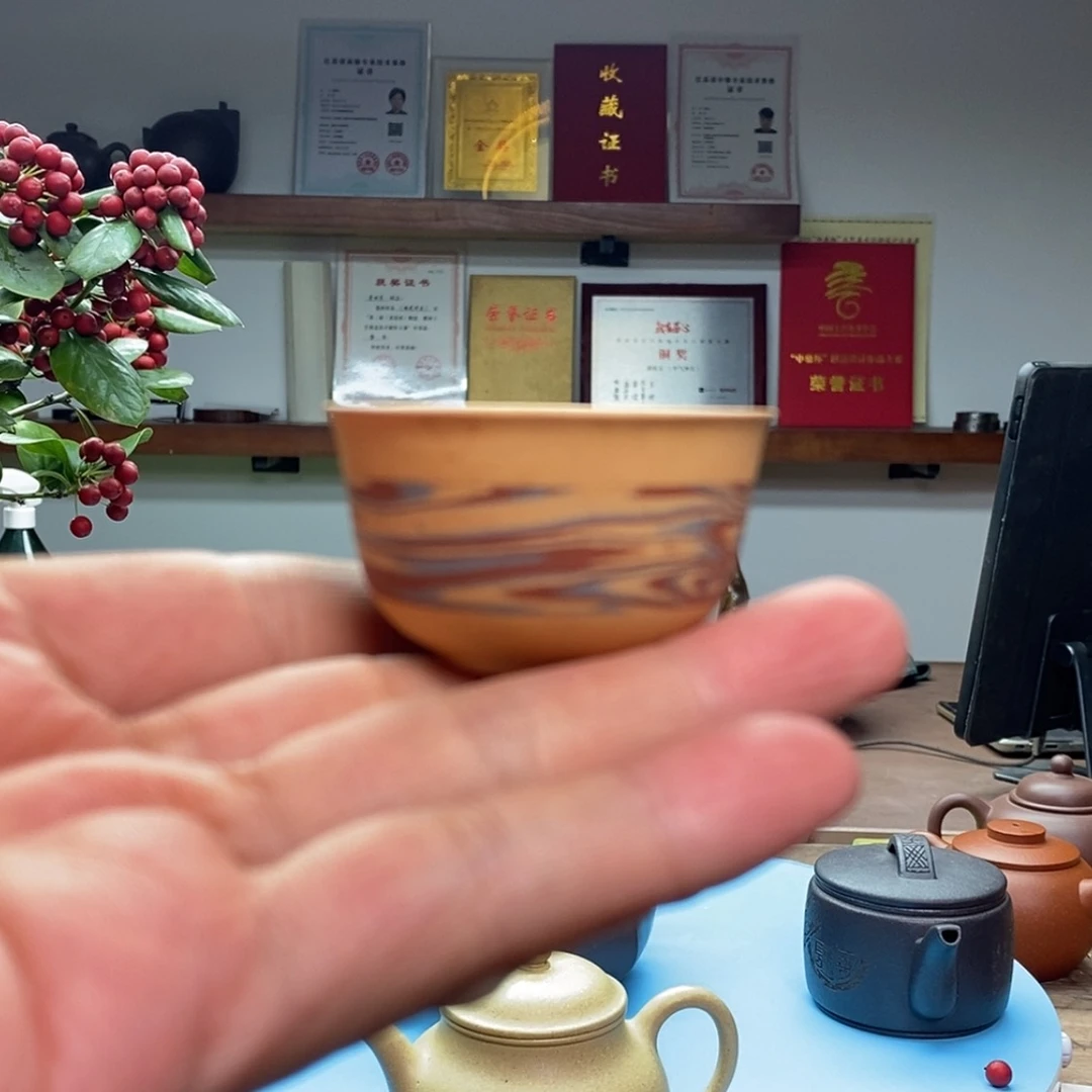 【闪购商品】茶壶段泥主人杯:30CC:半手