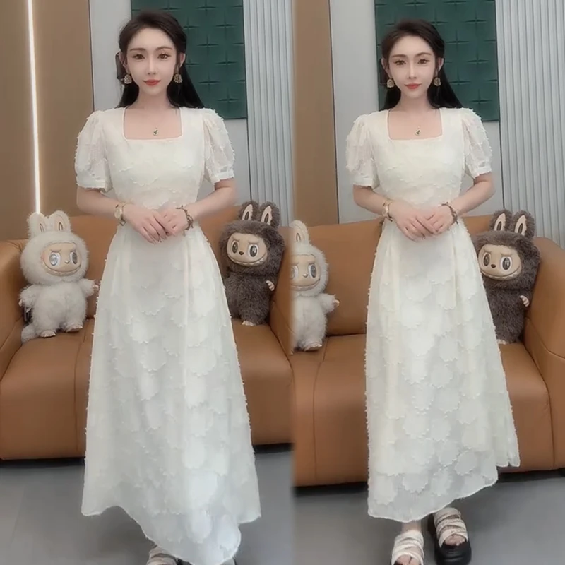 2025春夏季新款连衣裙女宽松大码气质网红高档显瘦洋气时尚裙子潮