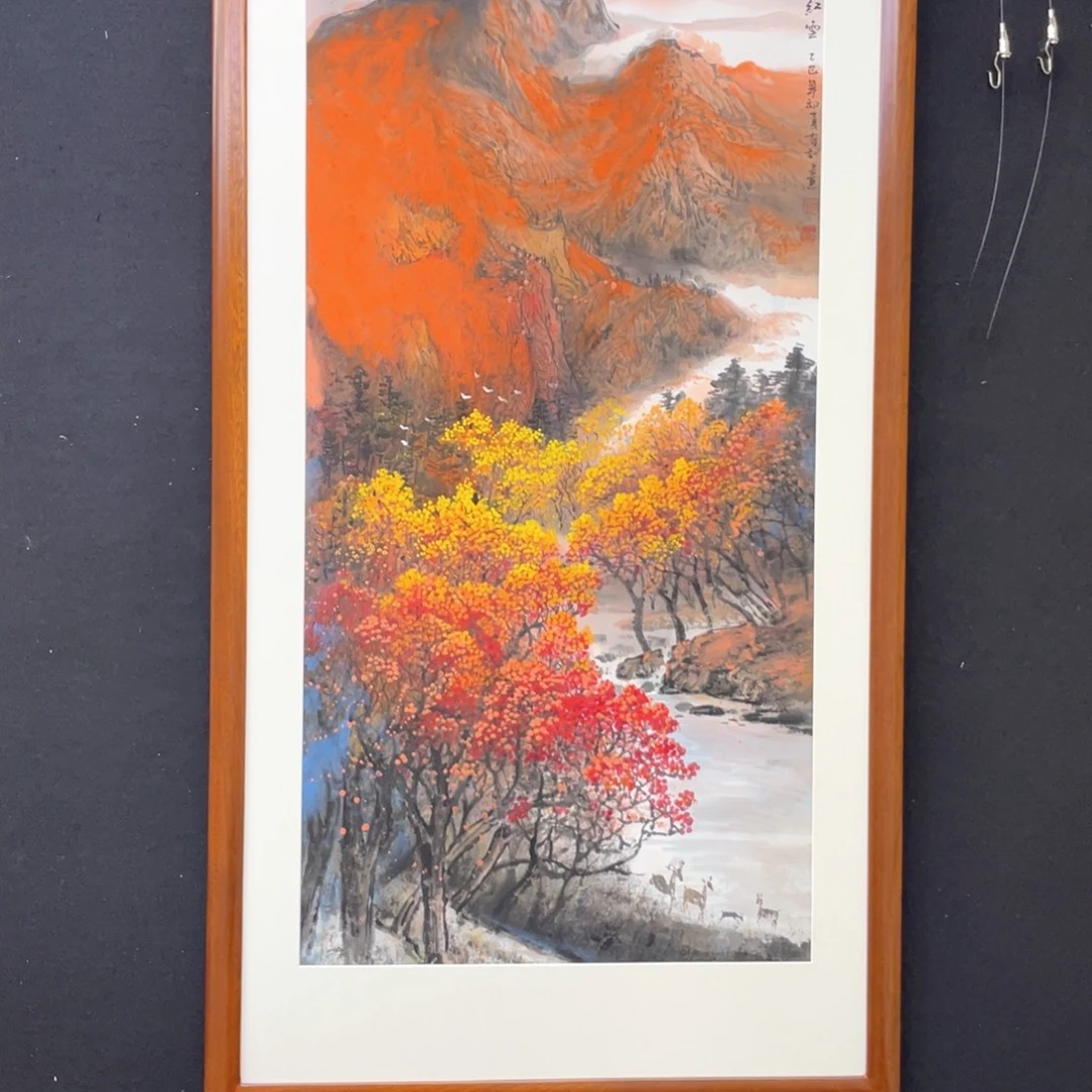 国画手绘精品山水，李有训