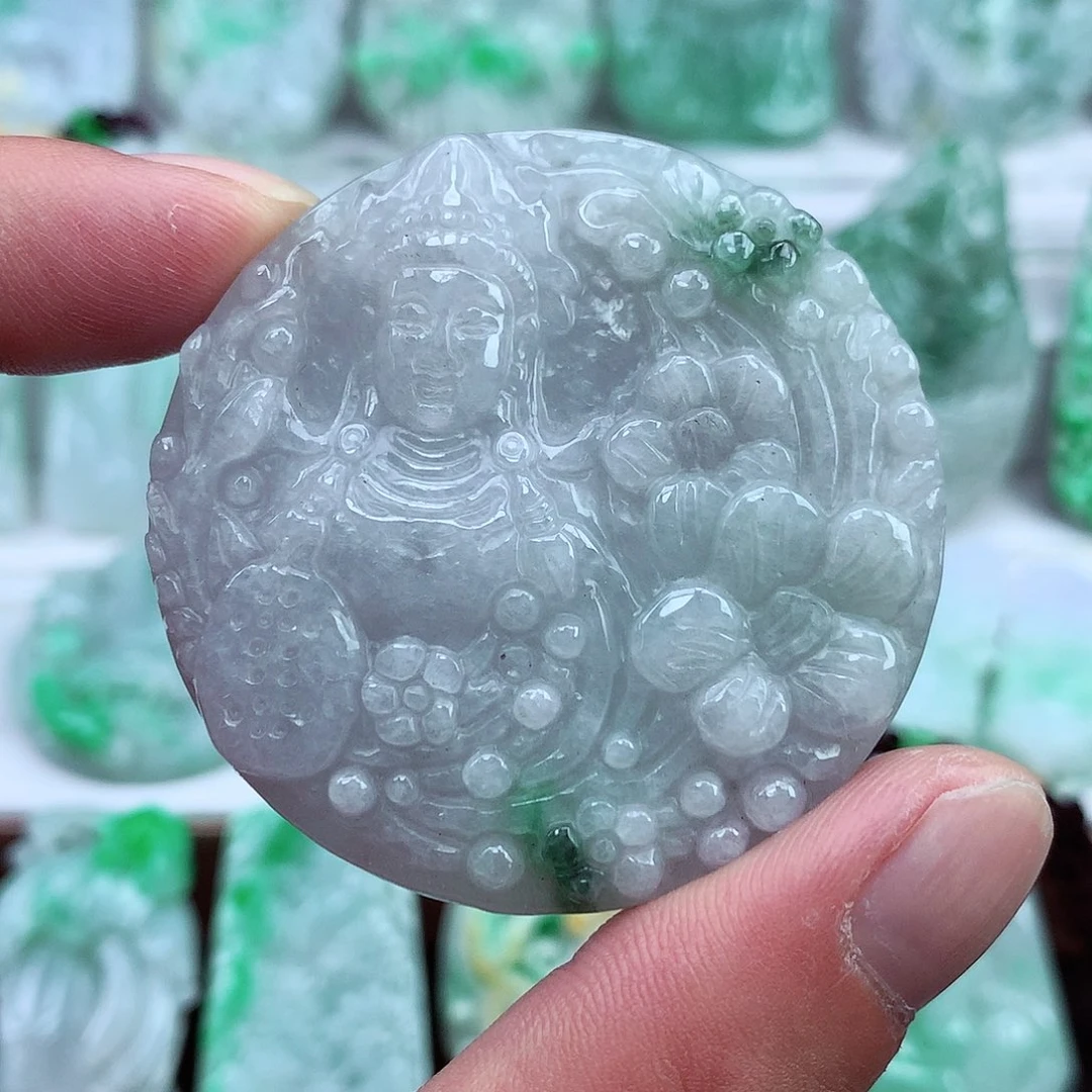 翡翠未镶嵌颈饰翡翠吊坠