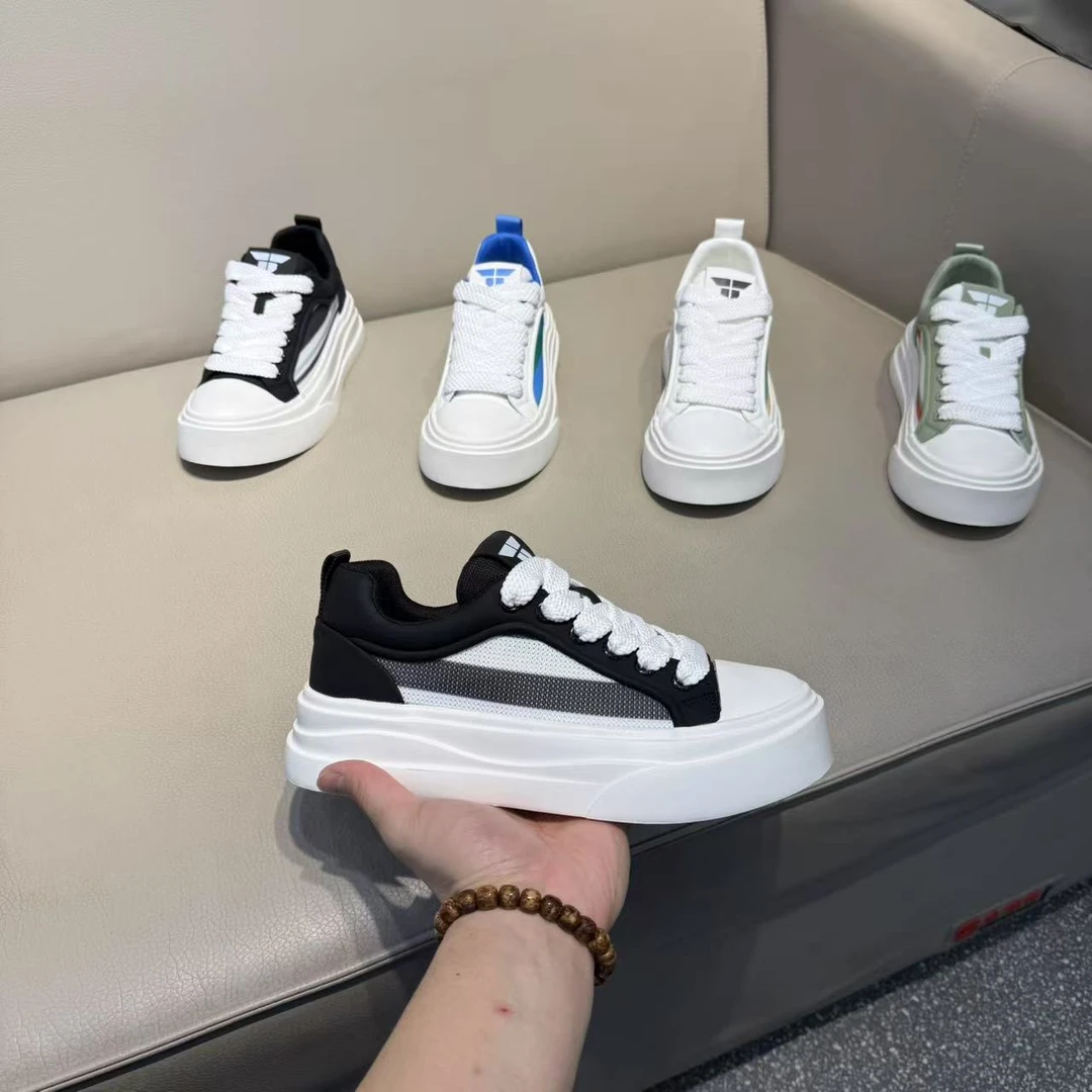 新款透气时尚休闲鞋拼色轻便运动鞋个性简约百搭男鞋  TT118-175