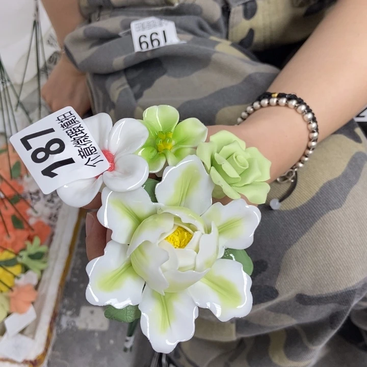 杯手工制作陶瓷花