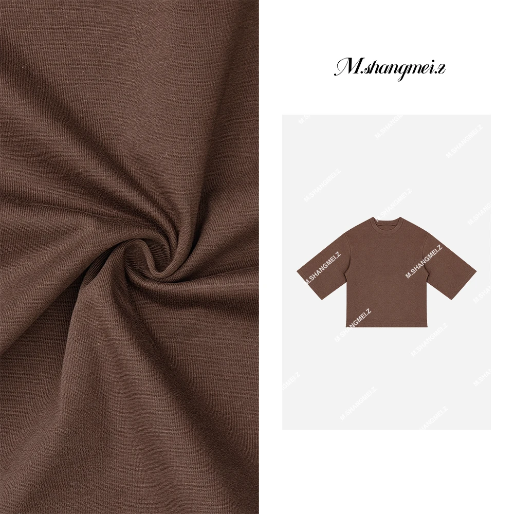 M.SHANGMEI.Z/沐熙【赤耳匠作】美大哥复古百搭宽松圆领T恤X012016