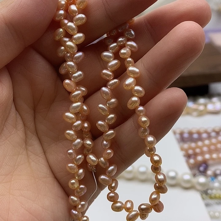 3.3淡水珍珠合金纯天然真珍珠