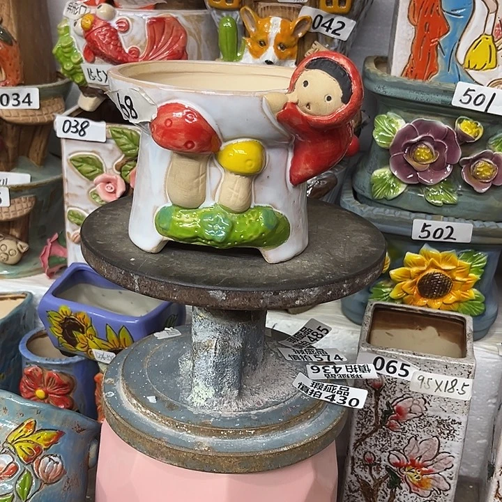 粗陶材质多肉花盆