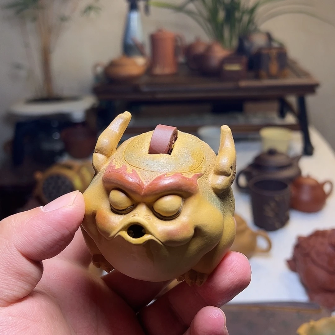 紫砂茶宠金蟾大家反馈顾客发来