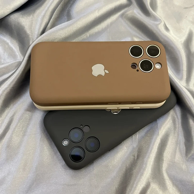 肤感纯色肥皂适用苹果16promax手机壳一体iPhone15高级14时尚13女