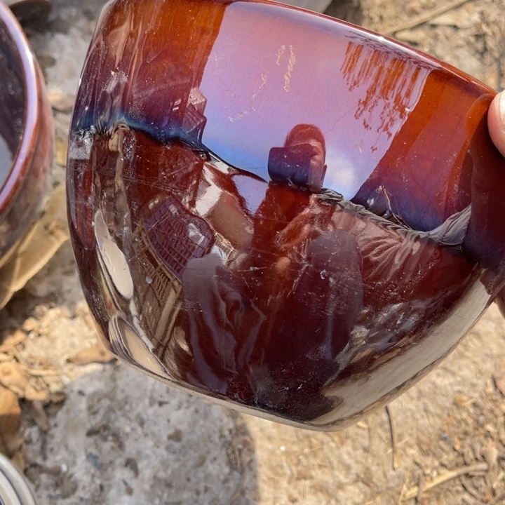 *****其他瓷窑变釉钵一个