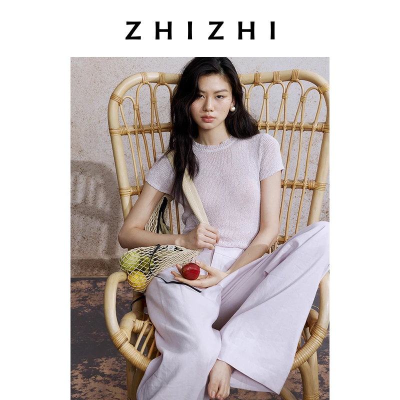 【橱窗】致知 三台 针织上衣新款镂空透气亲肤夏日穿搭ZZ2EMKZT011