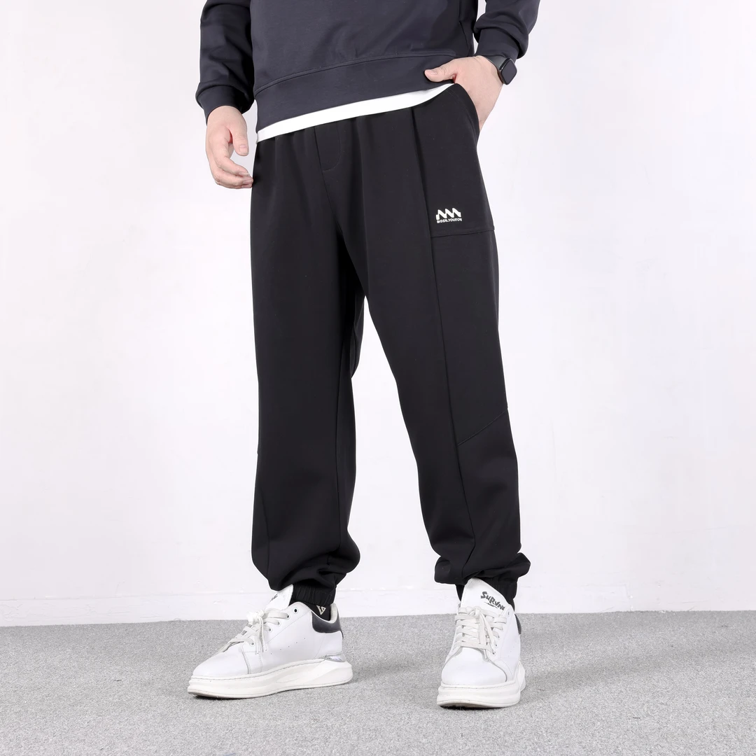 【春季新款】大码卫裤男潮流百搭加肥加大宽松胖子束腿卫裤PC510107