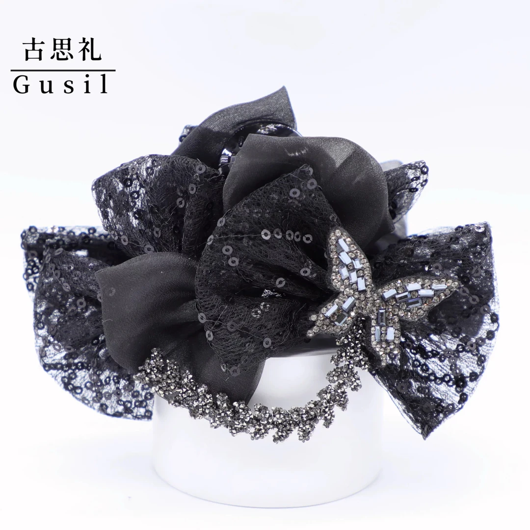 东方之珠【蝶笙】高级感精致蝴蝶结简约显气质抓夹GS7897-11ZJ