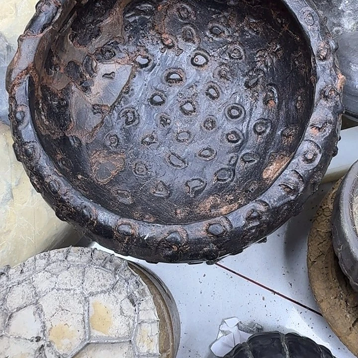 天***毛石材龟纹石，玲珑石