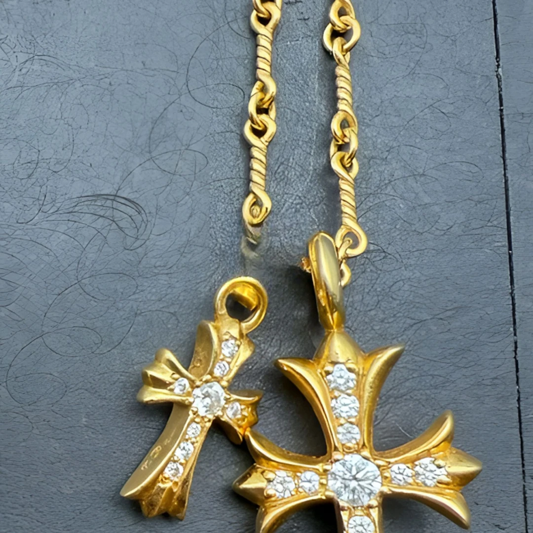 合金吊坠 十字架项链