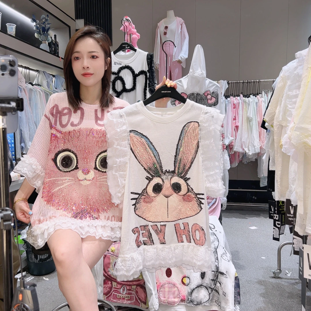 大瑶现001-200】2025宽松休闲百搭洋气夏季春季重工外套衬衫