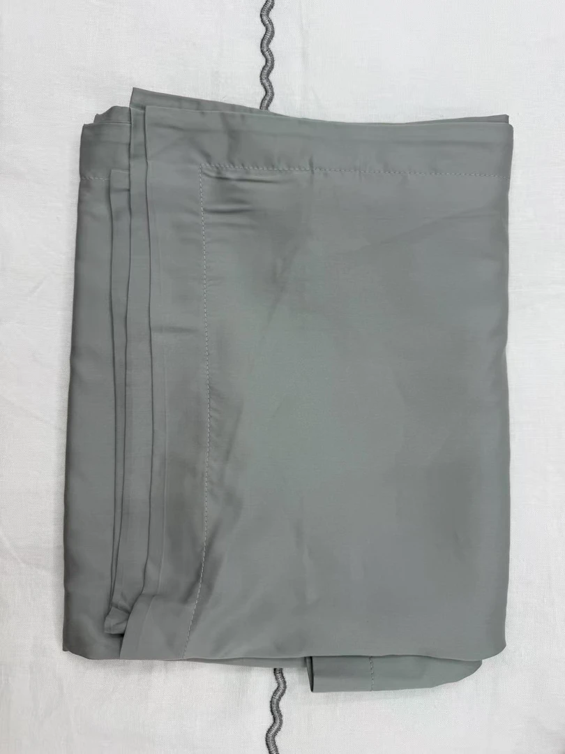 【麻先森-枕套】纯色简约风亲肤丝滑一对装-gc